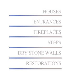 We design and construct a variety of projects using field stone